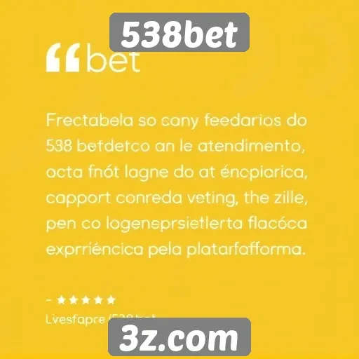 Feedback de usuários sobre o atendimento ao cliente 538bet